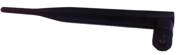 Svart rubber duck antenn med SMA kontakt med 5dBi och 2.4 GHz