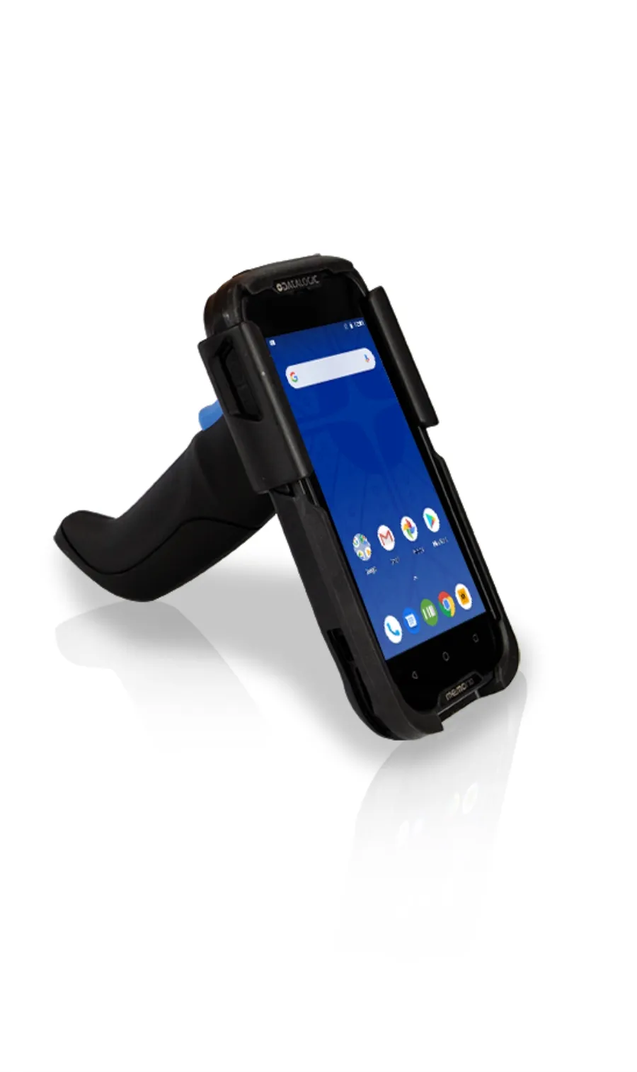 En Datalogic Memor med pistolgrepp